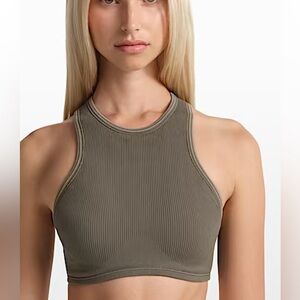NikeSKIMS Ribbed Seamless Women's Racerneck Bra Size M NWT